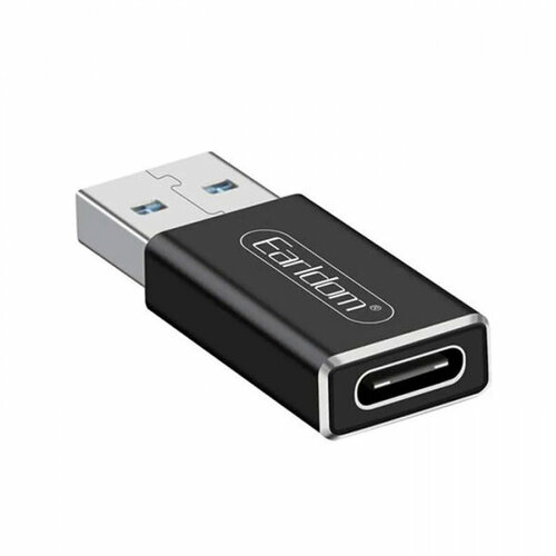 usb c otg адаптер earldom et ot85 type c на usb 3 0 16 см черный Адаптер OTG USB на Type-C (папа-мама) ET-TC07 Earldom черный