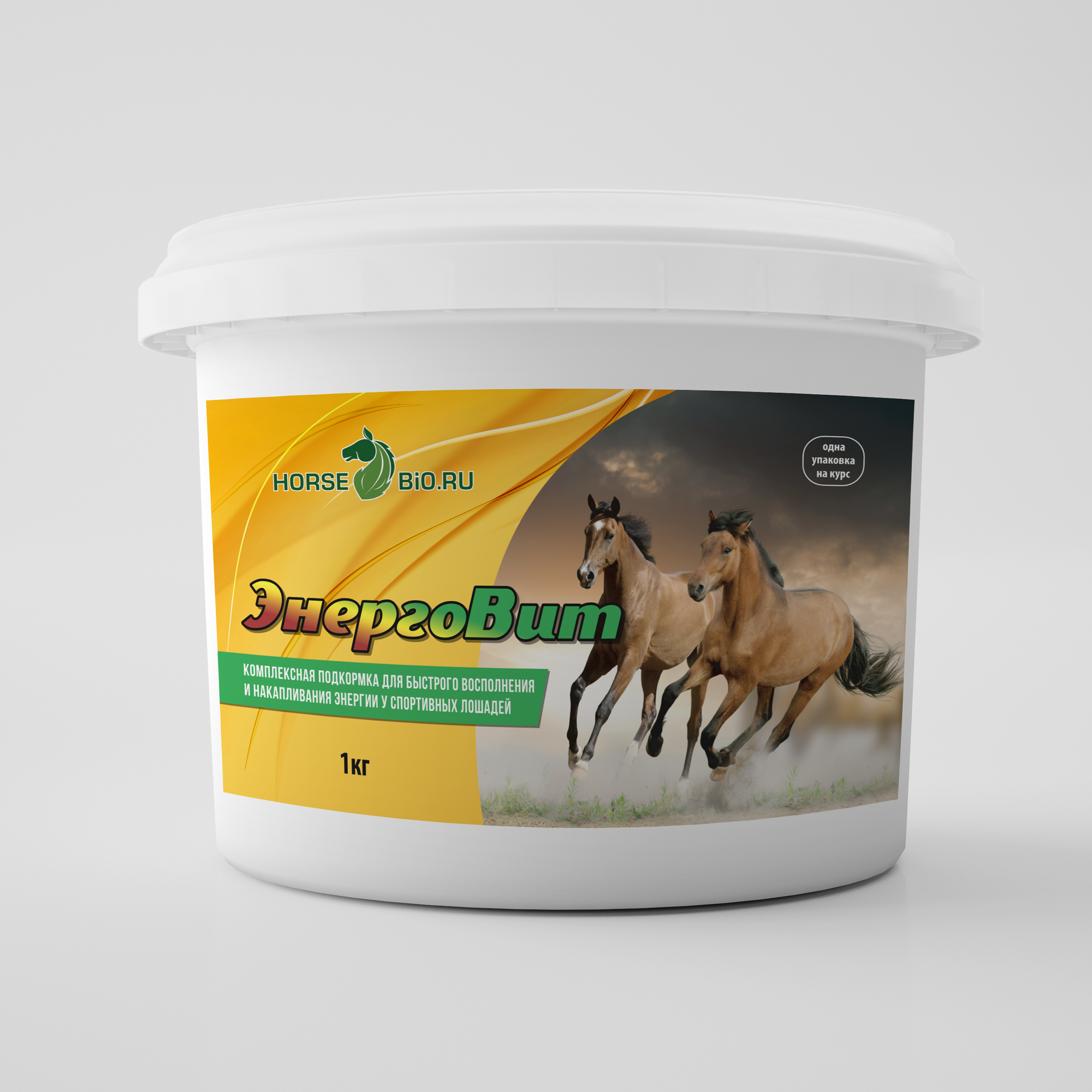Подкормка энерговит Horse-Bio EnergyPro для лошадей, 1000 г