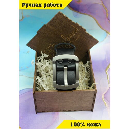 фото Ремень , размер 128, черный нет бренда