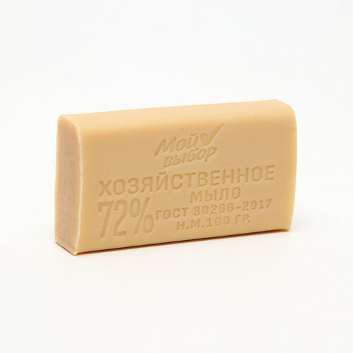 Мыло хозяйственное 72 Мой выбор без обертки 100 гр120 шт 3810₽