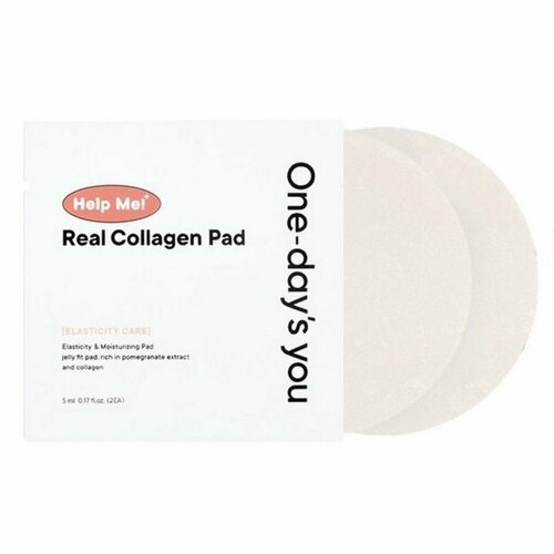 One-days you Тонер-пэды с эффектом пилинга с коллагеном / Help Me! Real Collagen Pad + Please Elasticity my skin, 20 пэдов