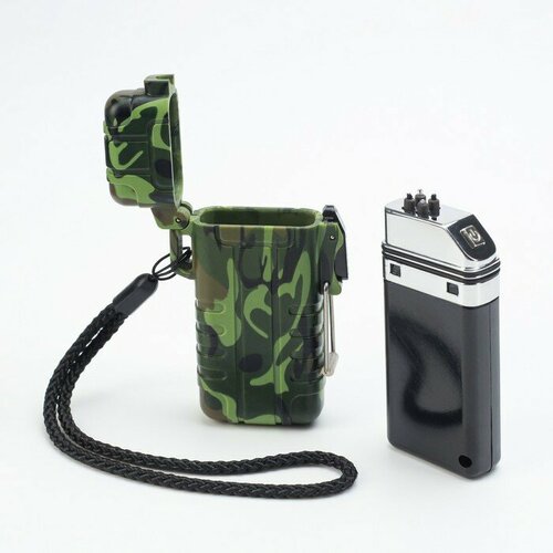 Зажигалка электронная Турист дуговая влагозащита камуфляж USB 344500₽