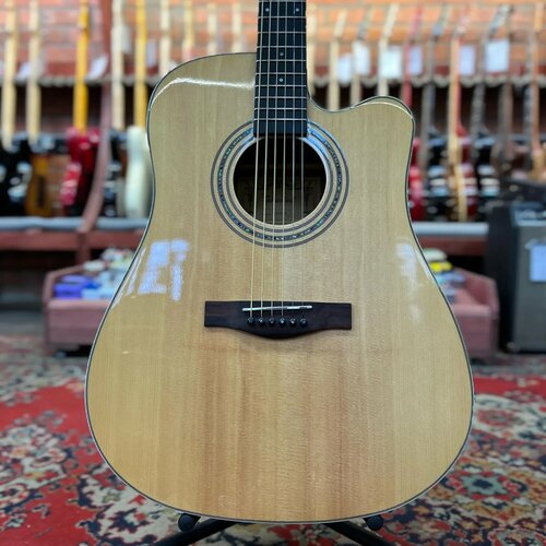 Гитара акустическая шестиструнная Takavood T20DC-NA Dreadnought Natural, музыкальный инструмент для начинающих и профессионалов