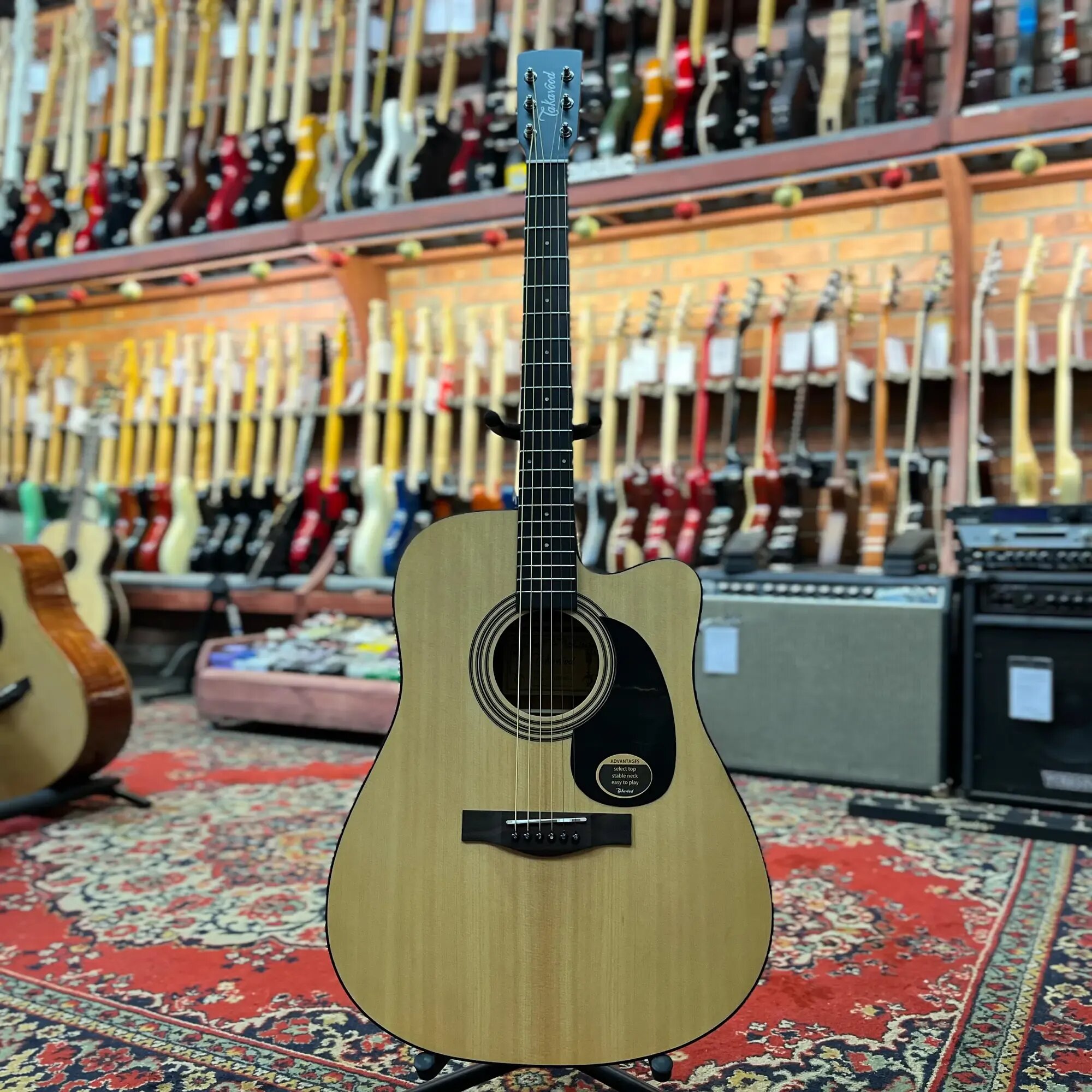 Акустическая гитара Takavood T1DC Dreadnought Natural Satin — фото 1