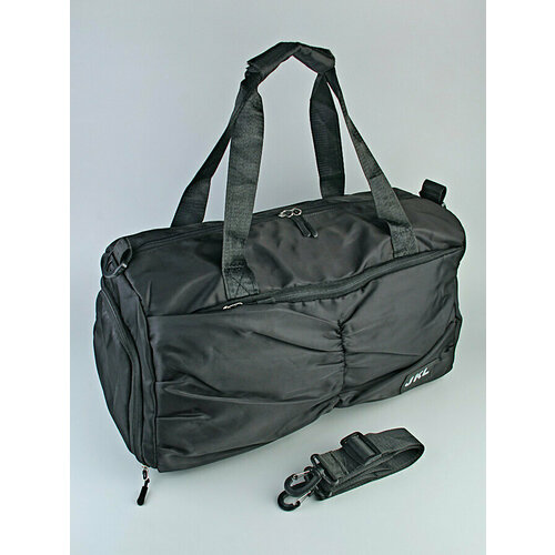 Сумка спортивная , 30 л, 46х22х20 см, ручная кладь, черный сумка спортивная 30 л 46х22х20 см ручная кладь черный
