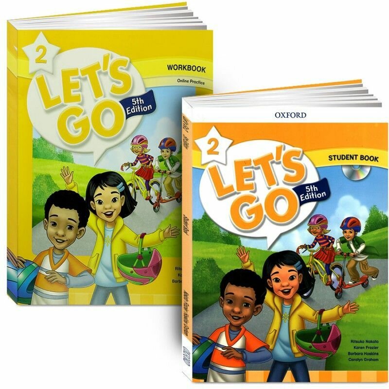 Let's Go 2. полный комплект: Учебник + Рабочая Тетрадь + CD/DVD (5th edition)
