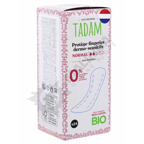 TADAM Прокладки ежедневные Panty Liners Dermo-Sensitive Ultra Normal 2 кап 24 шт