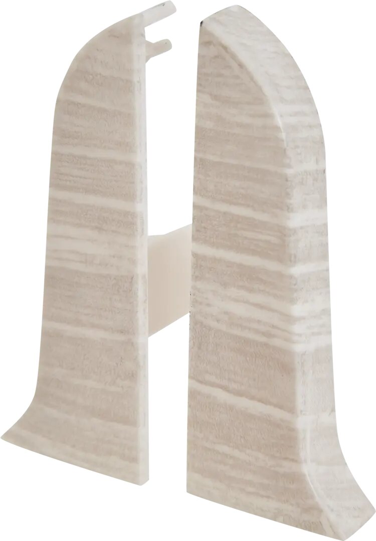 фото Заглушки для плинтуса «Дуб Морской», высота 62 мм, 2 шт.