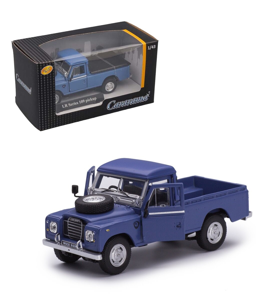 Cararama. Мини-модель 1:43 Land Rover Series 109 Pickup металл. синяя арт.7864