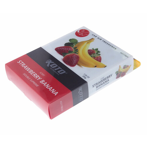 Ароматизатор под сиденье гелевый (Strawberry Banana) 180г Double supreme KOTO