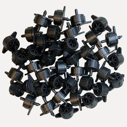 Изображение товара Капельница компенсированная разборная 4 л/ч 0,8-3,2 bar 100 шт для систем капельного полива растений в теплице