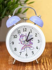 Часы настольные с будильником Unicorn purple