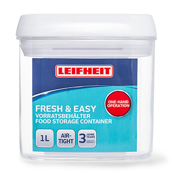 Контейнер для хранения, 1л, квадратный Leifheit Fresh&Easy - фото №10