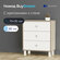 Комод buyson BuyDream 70х35х82 см Дуб крафт серый/белый