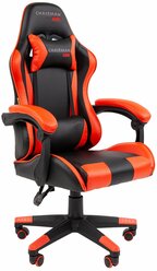 Игровое компьютерное кресло CHAIRMAN CH29, экокожа, черный/красный
