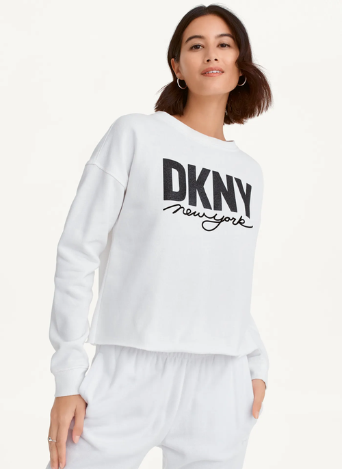 Свитшот DKNY, размер M, белый