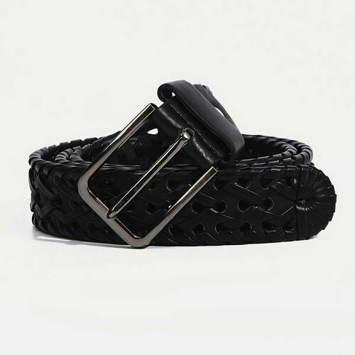 фото Ремень сима-ленд, размер 120, черный сима-лэнд