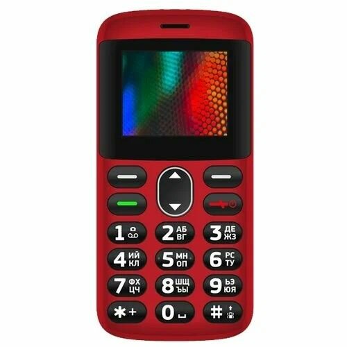 Кнопочный телефон Vertex C311, красный