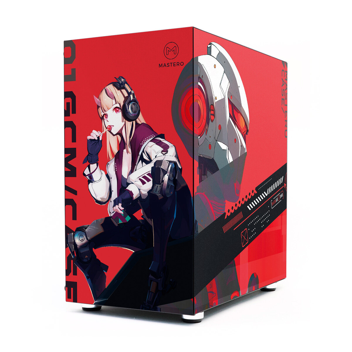 Корпус Mastero Anime Red Case mATX, Mini-Tower, без БП черный (MST-GCM-01-ARC)