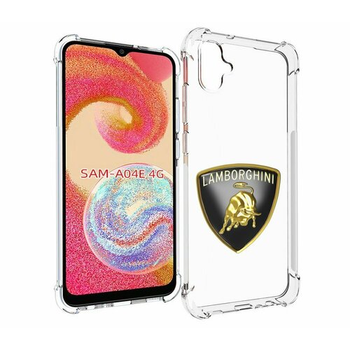 Чехол MyPads ламборгини-lambo-6 мужской для Samsung Galaxy A04e задняя-панель-накладка-бампер