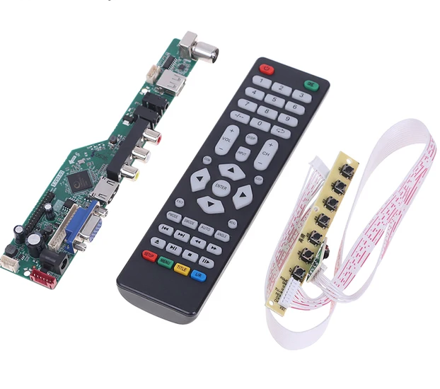 T. V53.03 Универсальный LCD TV контроллер плата драйвера ПК/VGA/HDMI/USB интерфейс — фото 6