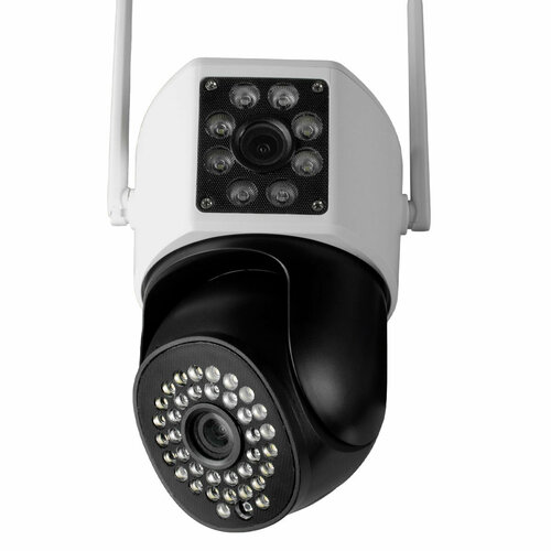 Поворотная IP 4G камера видеонаблюдения PS-link GBC20 2Мп c 2 камерами и LED подсветкой