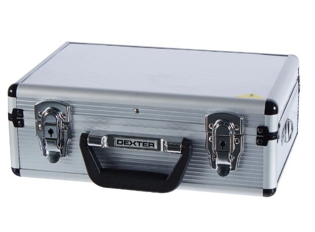 фото DEXTER Ящик для инструмента Dexter 330х230х120 мм, алюминий/двп, цвет серебро