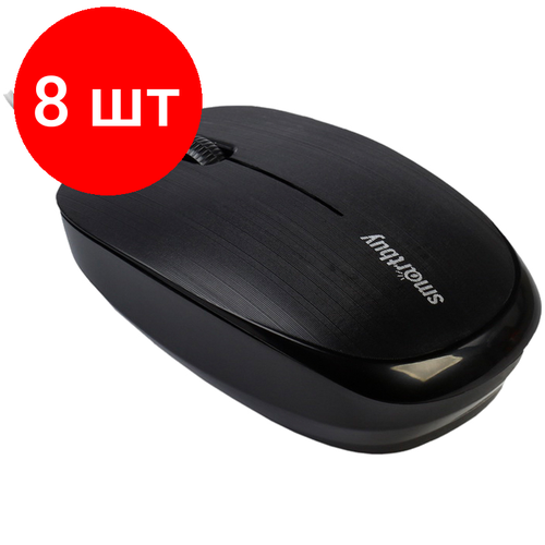 Комплект 8 шт Мышь Smartbuy ONE 214-K USB черный 2btnRoll 271600₽