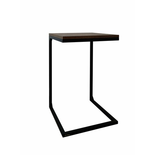 Столик журнальный придиванный на металлическом каркасе скопас цвет столешницы красно-коричневый