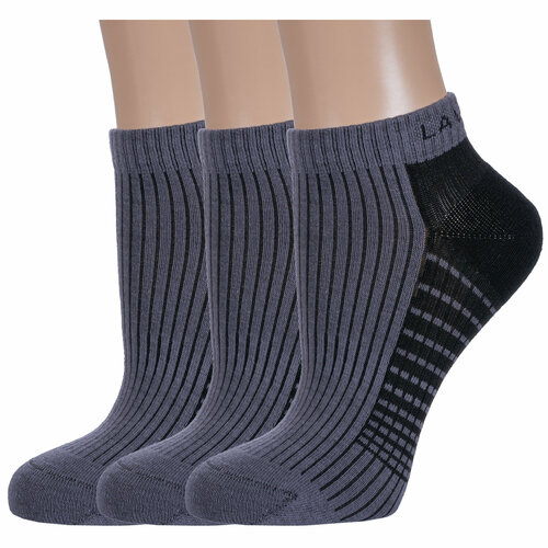 фото Носки борисоглебский трикотаж 3 пары, размер 20-22, серый