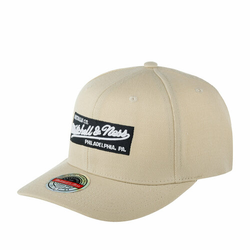 фото Бейсболка mitchell & ness, размер onesize, бежевый