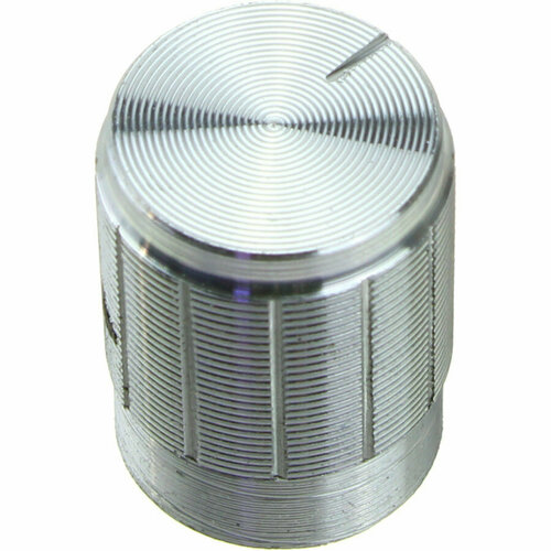 Ручка для переменного резистора на вал 6мм D13х17мм, silver