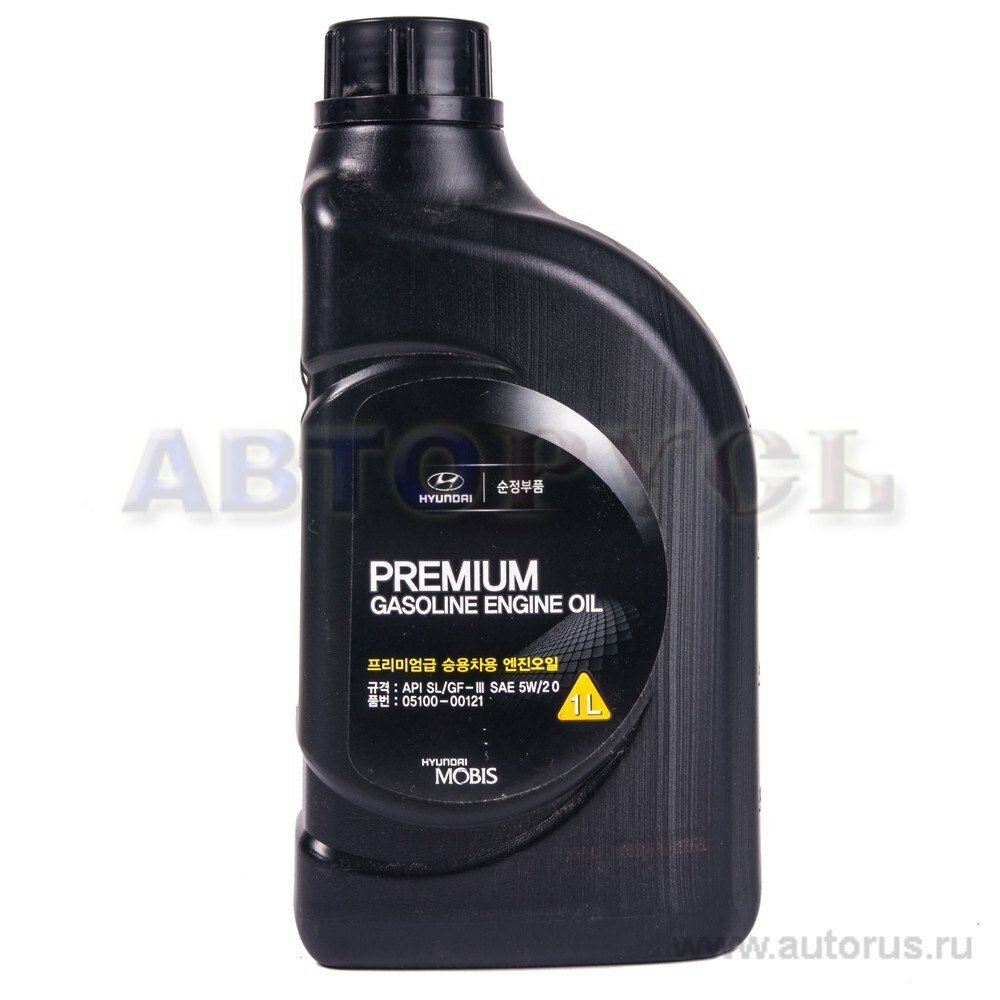Масло моторное hyundai/kia premium gasoline 5w-20 1 л 05100-00121