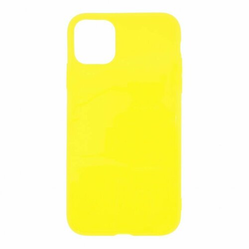Силиконовый чехол ультратонкий для Apple iPhone 11, желтый силиконовый чехол капкейки на apple iphone 11