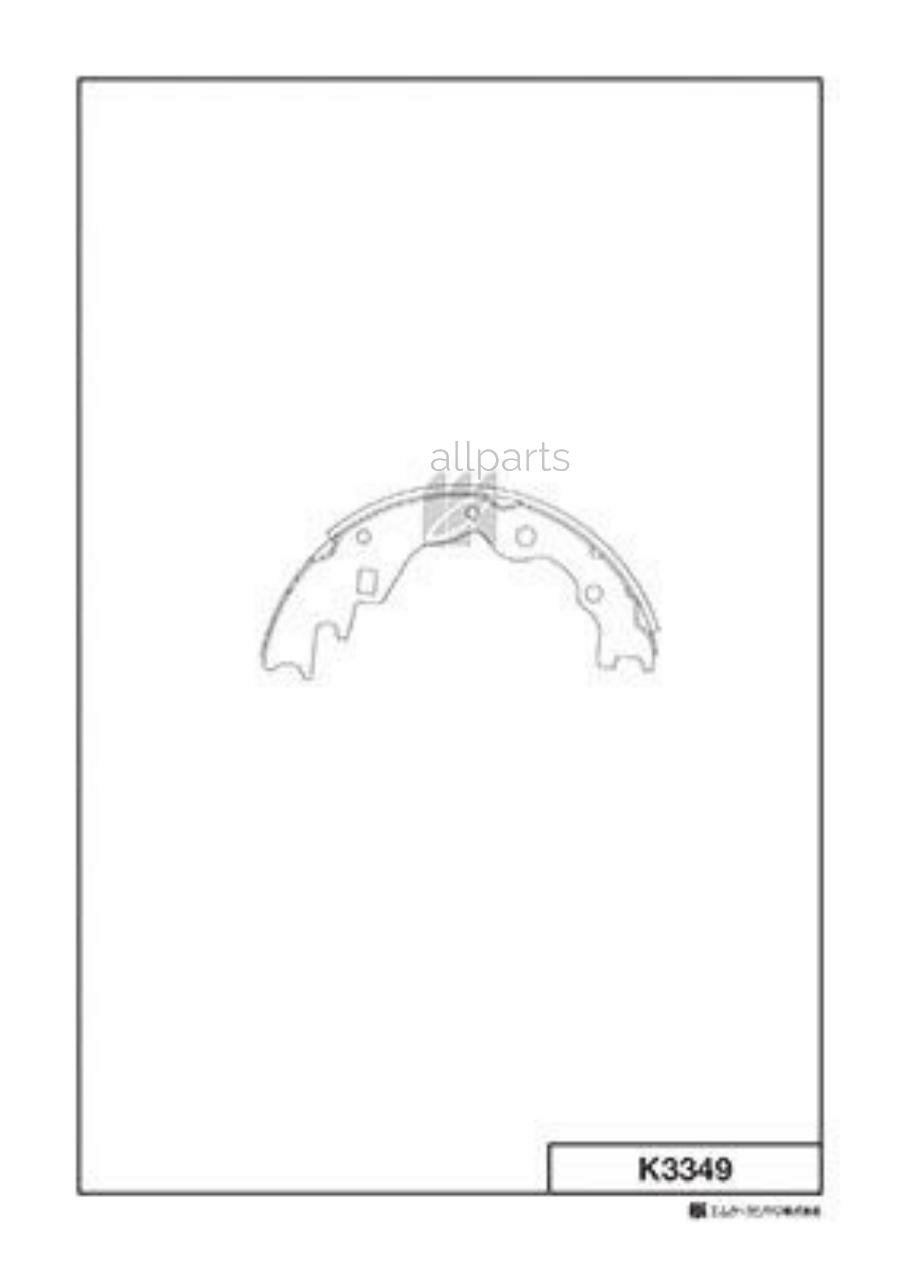 KASHIYAMA K3349 Колодки барабанные