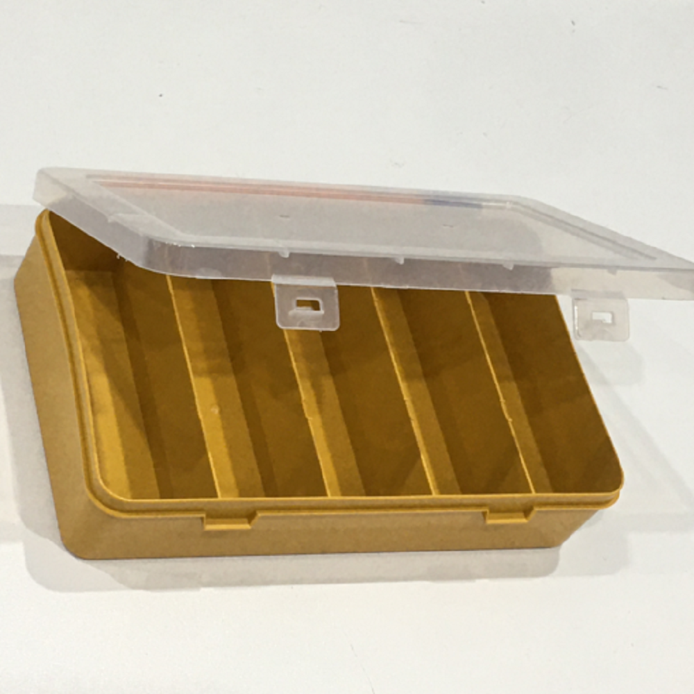 Контейнер для мелочей (пластик) 19x125x47см; Желтый Органайзер для хранения шпулек  швейных принадлежностей бисера болтиков гаечек (Секций-5)