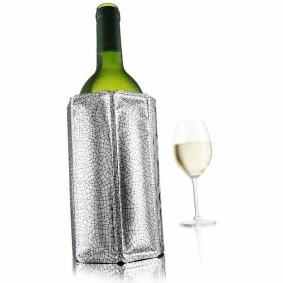 Чехол для бутылки VacuVin Active Cooler Wine, серебристый