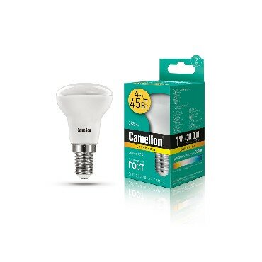 Лампочка CAMELION LED4-R39/830/E14 4 Вт, Е27, белый