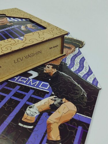 Изображение товара Пазл деревянный Лев Яшин ФК "Динамо" Москва, 194 элемента, для детей