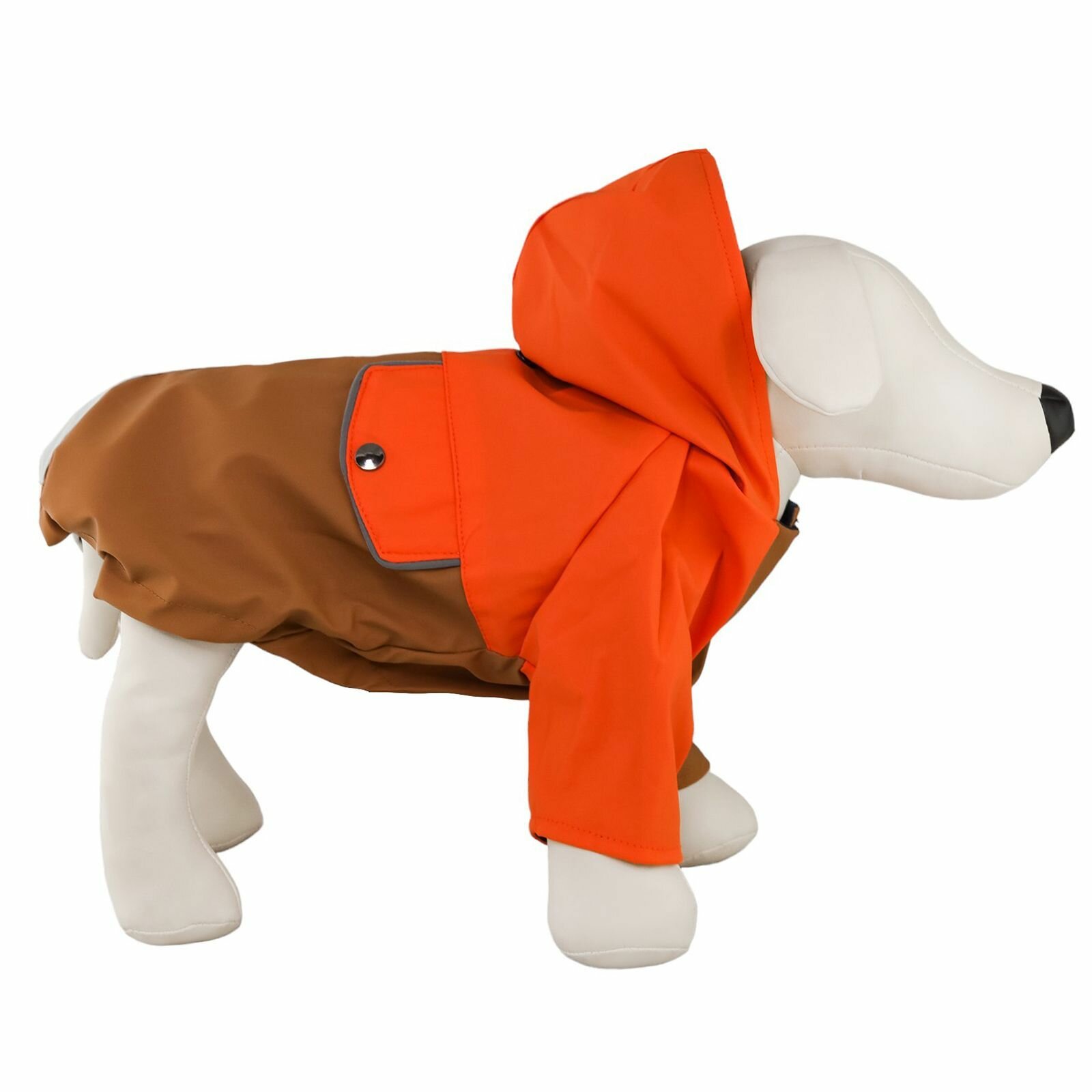 Дождевик/куртка, одежда для собак, "Не Один Дома" Самоцвет, разноцветный, XXL, длина спинки - 50 см