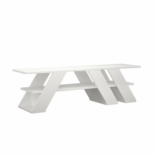 ТВ LaRedoute ТВ тумба FELLA TV STAND WHITE единый размер белый