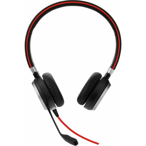 Гарнитура Jabra Evolve 40 UC Duo, для контактных центров, накладные, черный [6399-829-209]