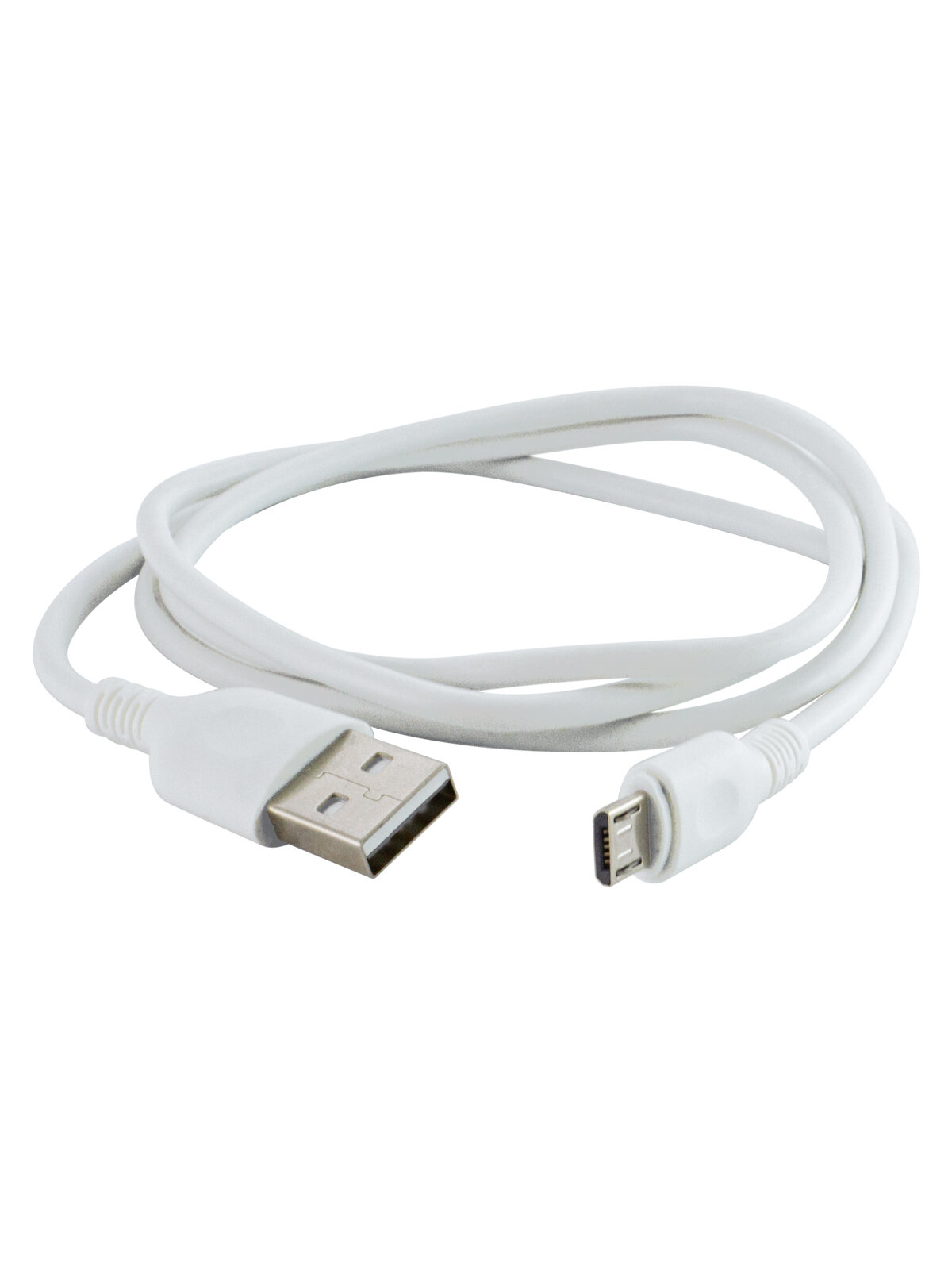 Кабель в ПВХ оплетке Tdm Electric ДК 4 USB - micro USB 1 м белый