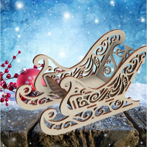 Сани декоративные 289*93*150 мм(Набор заготовок для декорирования)