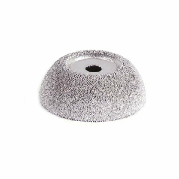 Полусфера абразивная 65х25 мм. Зерно 230/36. Отверстие 3/8"