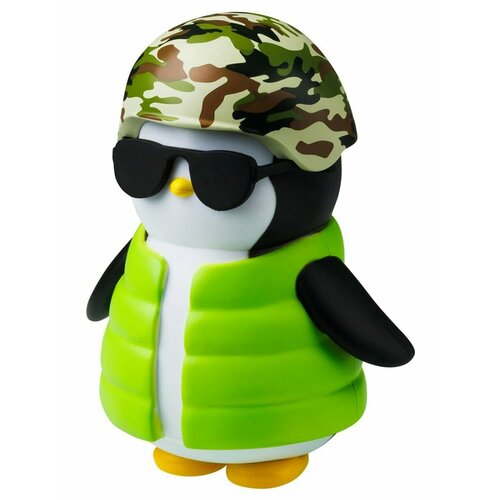 Фигурка Pudgy Penguins в зелёной куртке + аксессуары (11,5 см)