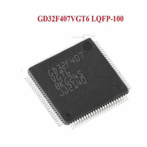  ARM Cortex-M4, 32-, 168, 1 Flash, 192 RAM, 82 I/O, USB FS/HS OTG [LQFP-100] GD32F407VGT6