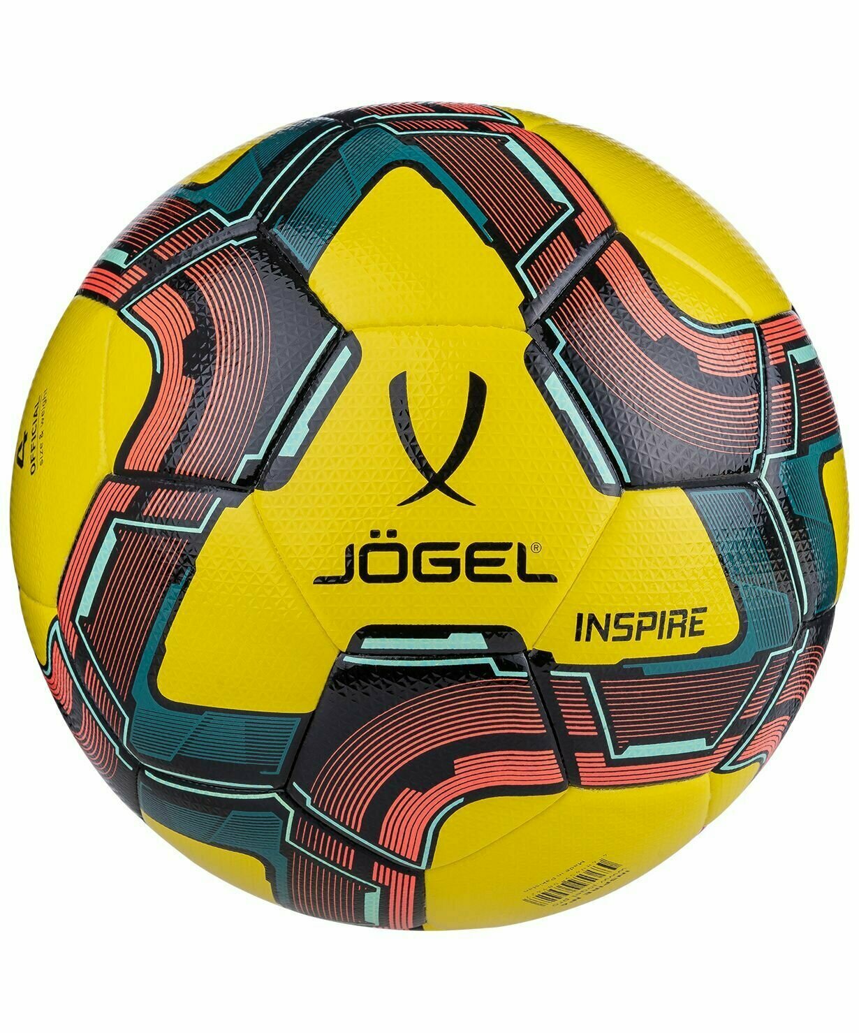 Мяч футбольный JOGEL Inspire, для твердых покрытий, 4-й размер, желтый/черный [ут-00018634] - фото №7