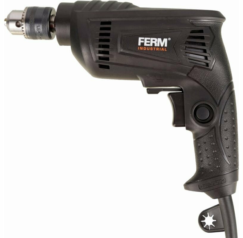 Дрель FERM PDM1048P 450 Вт 3300 об/мин Цвет Чёрный FERM PDM1048P