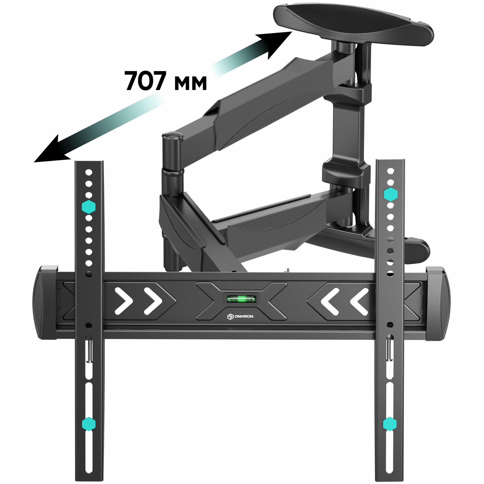 Кронштейн для телевизора Onkron NP47 черный 40"-75" макс.35кг настенный поворот и наклон